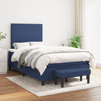 Cama box spring con colchón cuero sintético blanco 100x200 cm