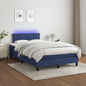 Cama box spring colchón LED cuero sintético capuchino 100x200cm