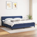 Cama box spring con colchón cuero sintético blanco 100x200 cm