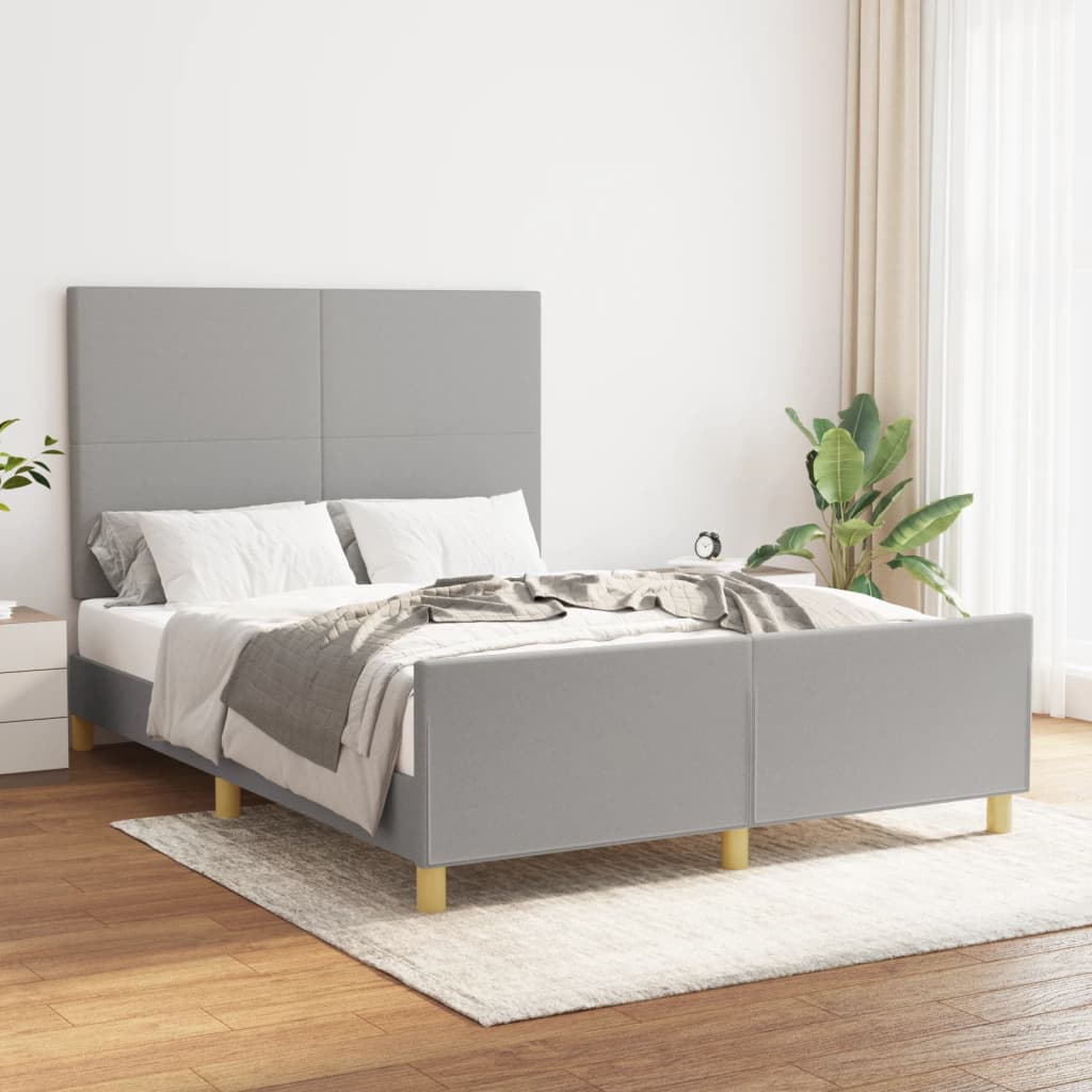 Cama con cabecero madera de ingeniería blanca 90x190 cm