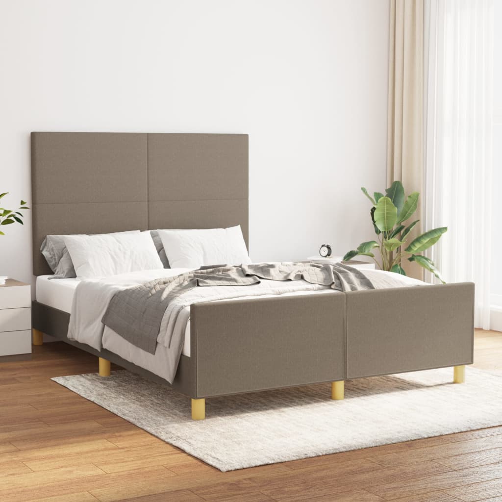 Cama con cabecero madera de ingeniería blanca 90x190 cm