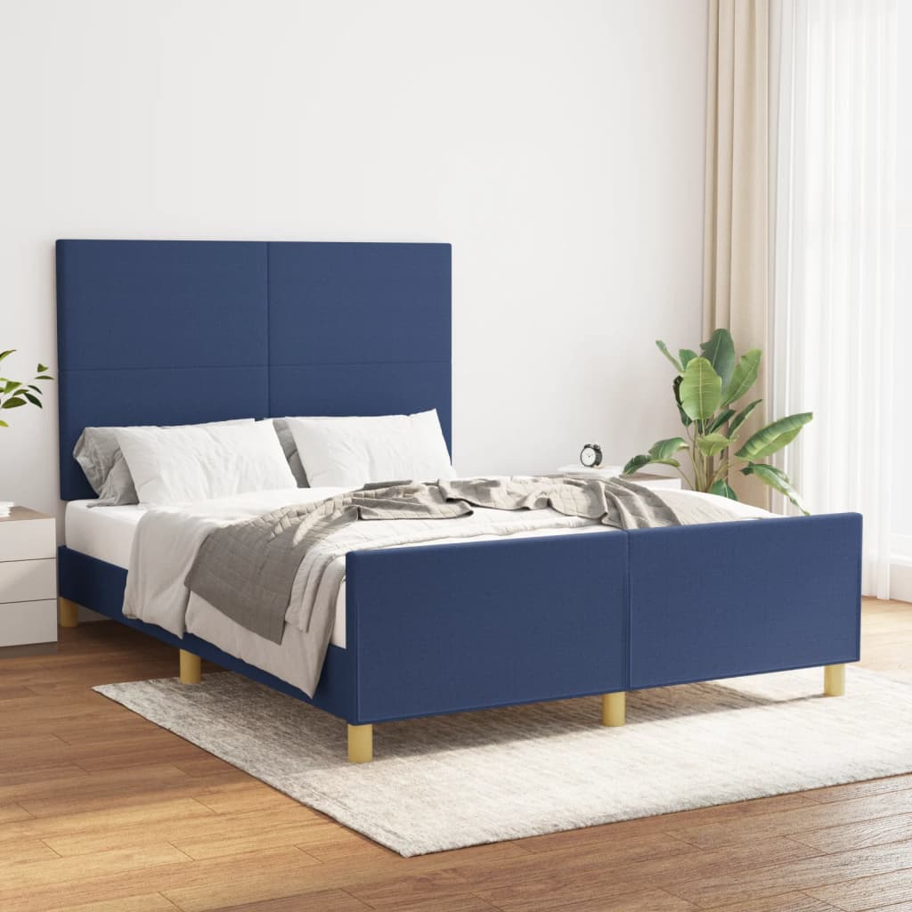 Cama con cabecero madera de ingeniería blanca 90x190 cm