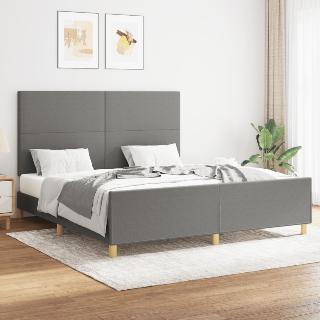 Cama con cabecero madera de ingeniería blanca 90x190 cm