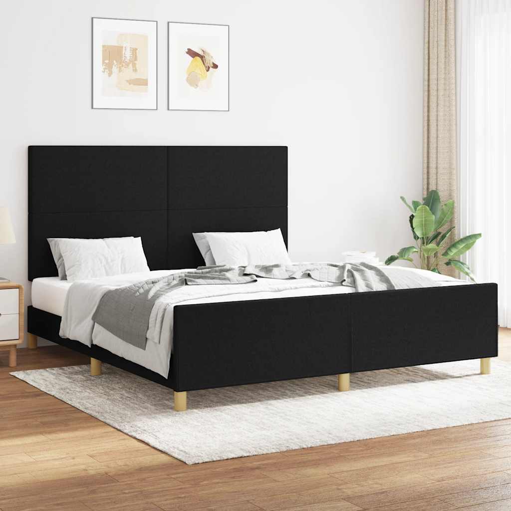 Cama con cabecero madera de ingeniería blanca 90x190 cm