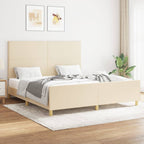 Cama con cabecero madera de ingeniería blanca 90x190 cm