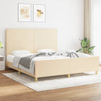 Cama con cabecero madera de ingeniería blanca 90x190 cm