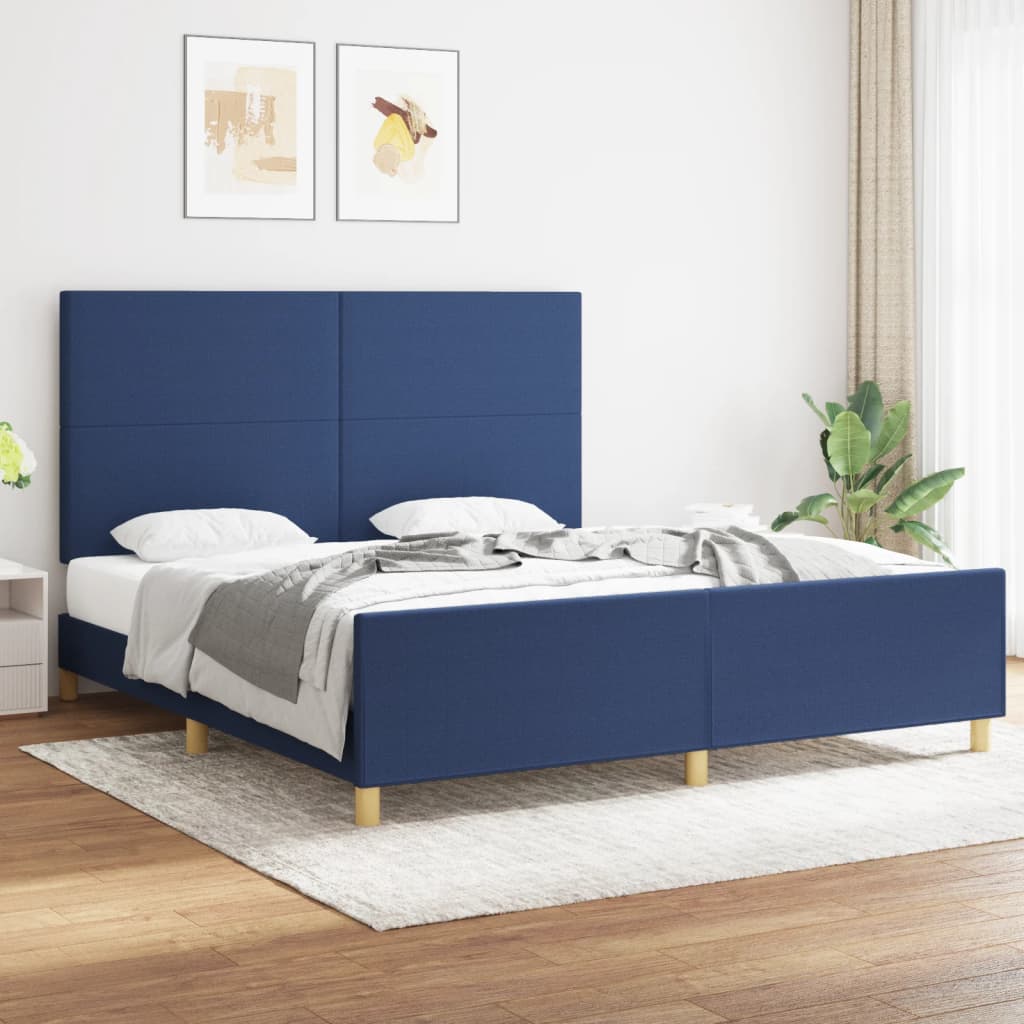 Cama con cabecero madera de ingeniería blanca 90x190 cm