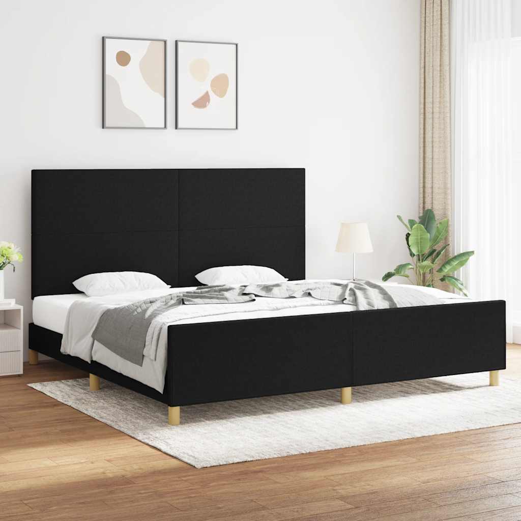 Cama con cabecero madera de ingeniería blanca 90x190 cm