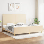 Cama con cabecero madera de ingeniería blanca 90x190 cm