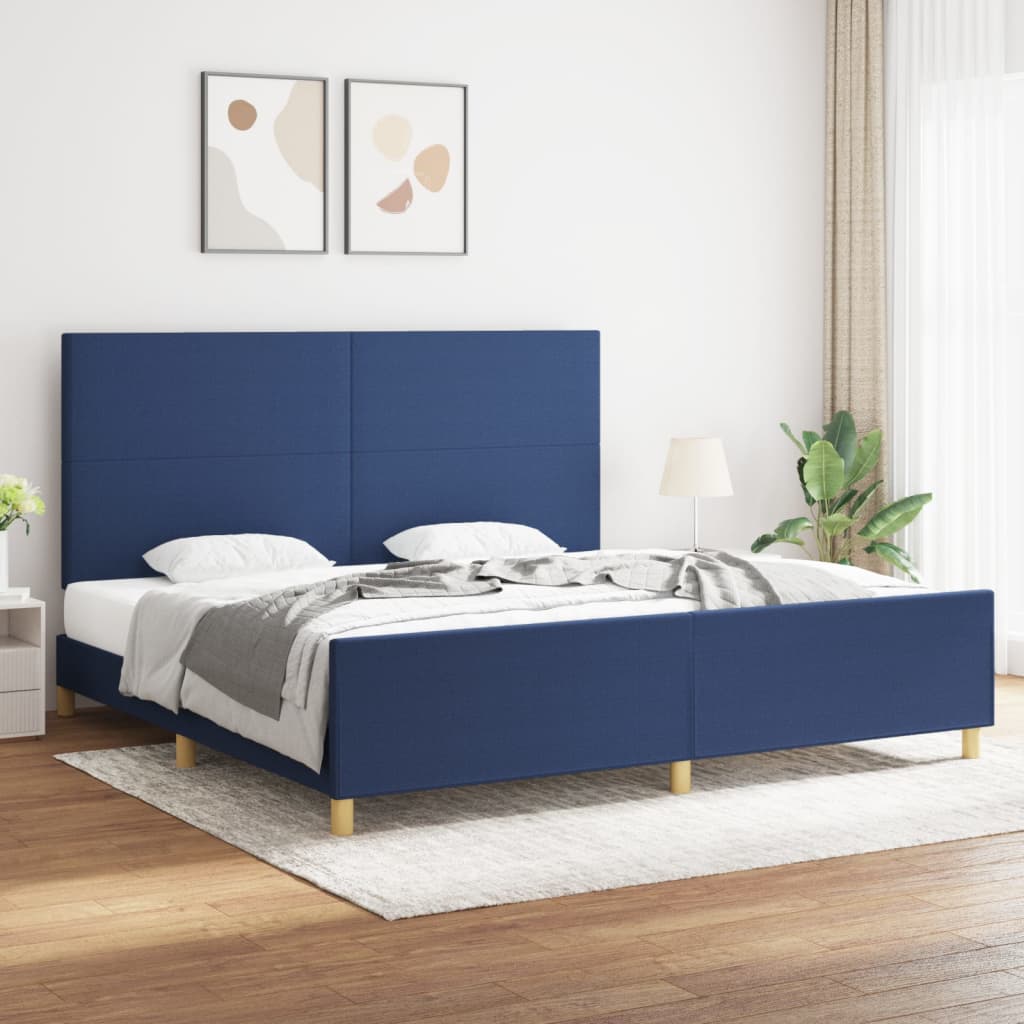 Cama con cabecero madera de ingeniería blanca 90x190 cm