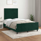 Cama con cabecero madera de ingeniería blanca 90x190 cm