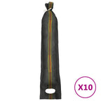 Sacos de arena 10 unidades HDPE verde oscuro 103x25 cm