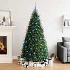 Juego de bolas de Navidad 111 pzas poliestireno azul