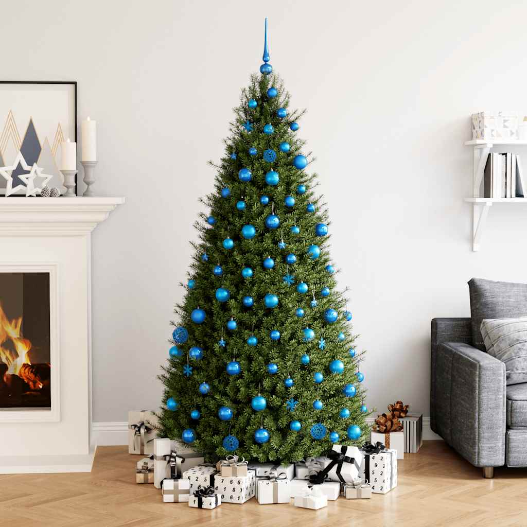 Juego de bolas de Navidad 111 pzas poliestireno azul