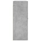 Armario de pared 2 unidades gris hormigón 69,5x34x90 cm
