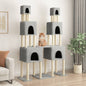 Arranhador para gatos com postes de sisal cinzento claro 199 cm