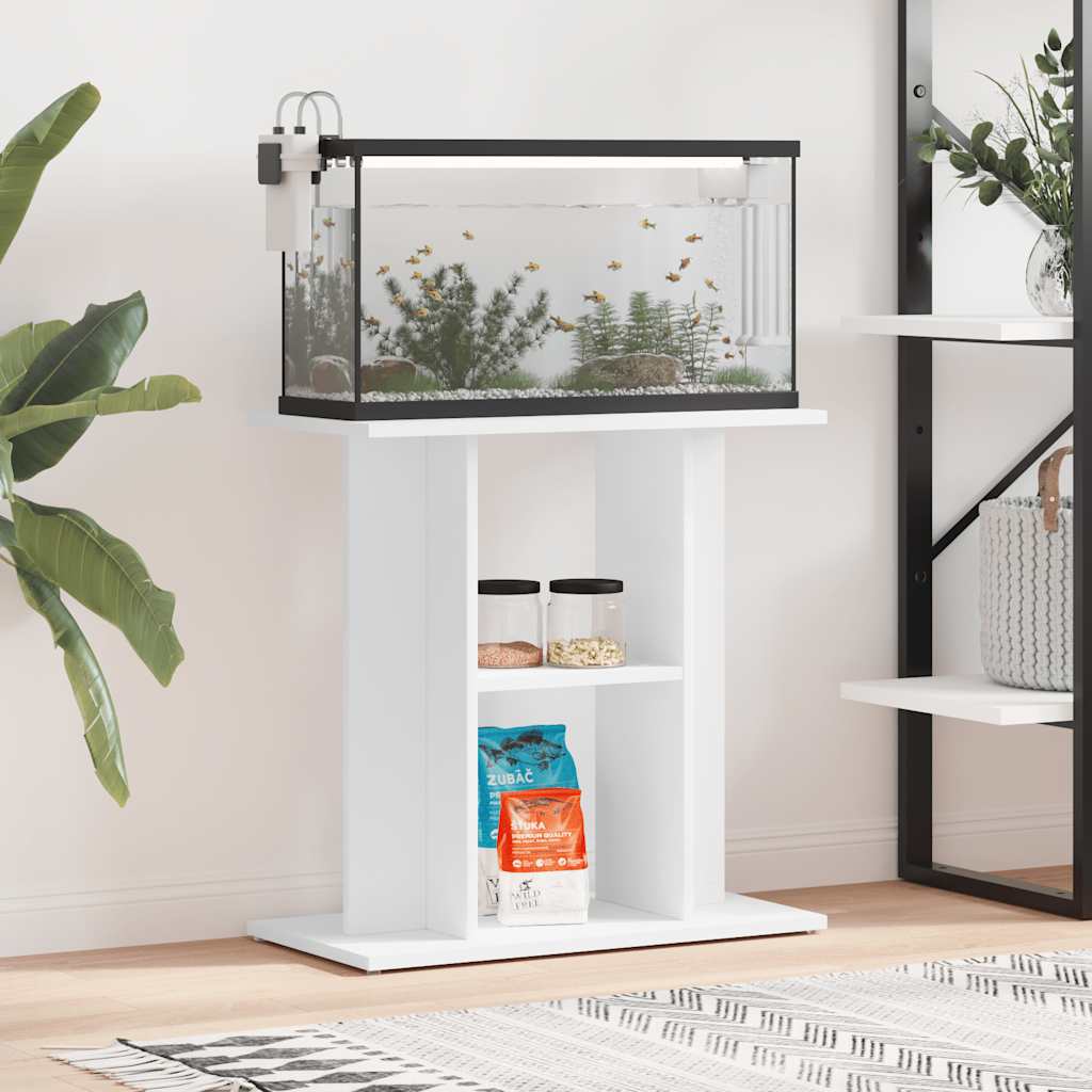 Soporte para acuario madera de ingeniería blanco 60x30x60 cm