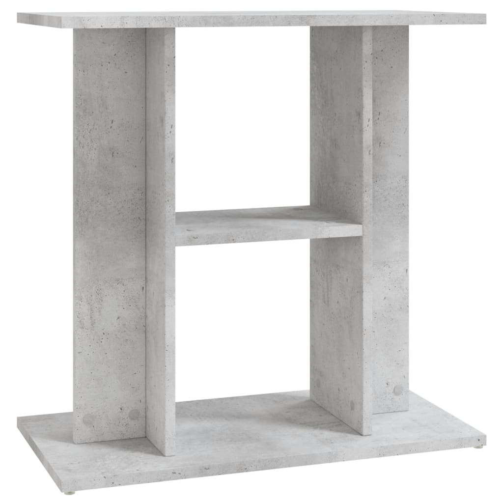 Soporte para acuario de hormigón gris 60x30x60 cm de madera sintética