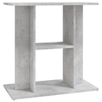 Soporte para acuario de hormigón gris 60x30x60 cm de madera sintética