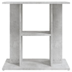 Soporte para acuario de hormigón gris 60x30x60 cm de madera sintética