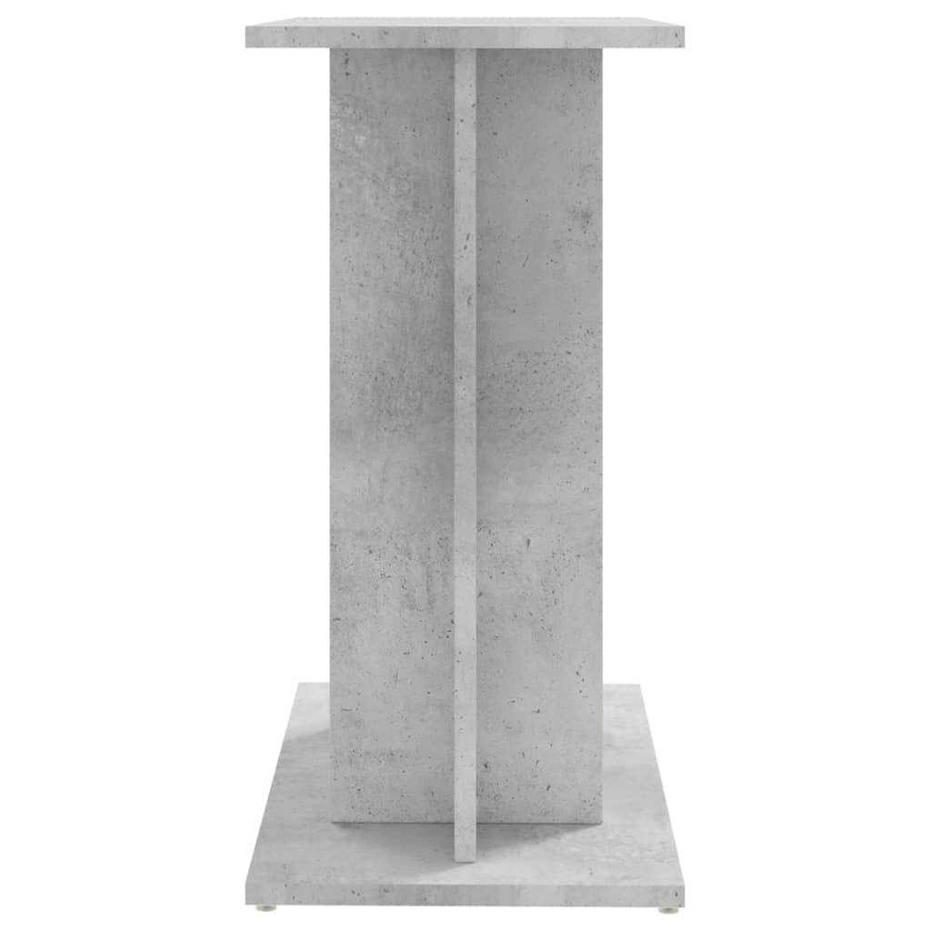 Soporte para acuario de hormigón gris 60x30x60 cm de madera sintética