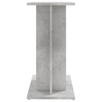 Soporte para acuario de hormigón gris 60x30x60 cm de madera sintética