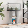 Soporte para acuario de hormigón gris 60x30x60 cm de madera sintética