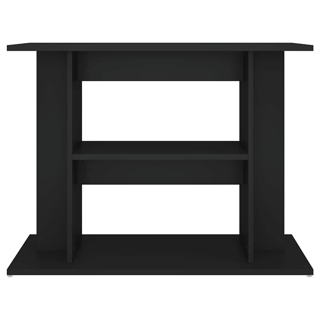 Soporte para acuario madera de ingeniería negro 80x35x60 cm