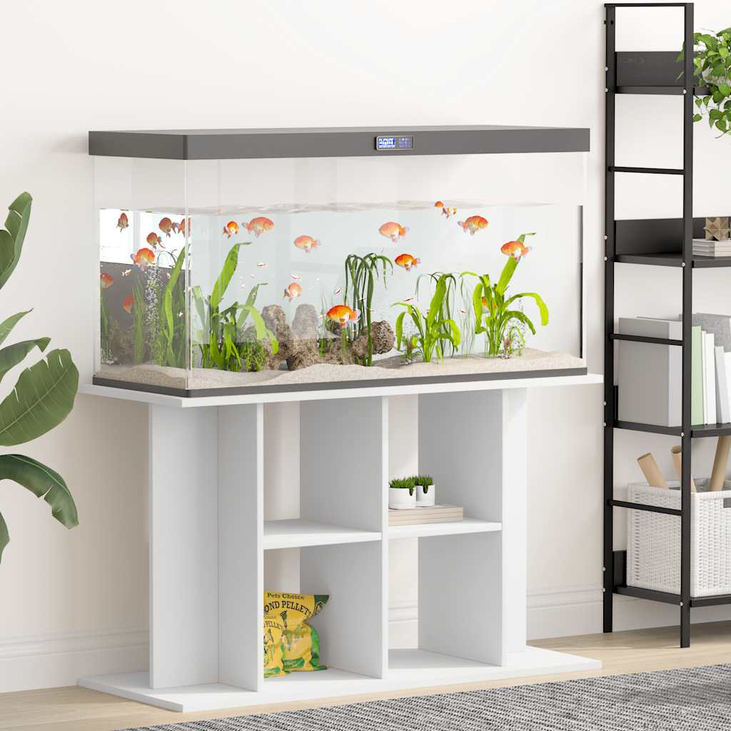 Soporte para acuario madera de ingeniería blanco 100x40x60 cm