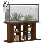 Soporte de acuario madera ingeniería roble marrón 120x40x60 cm