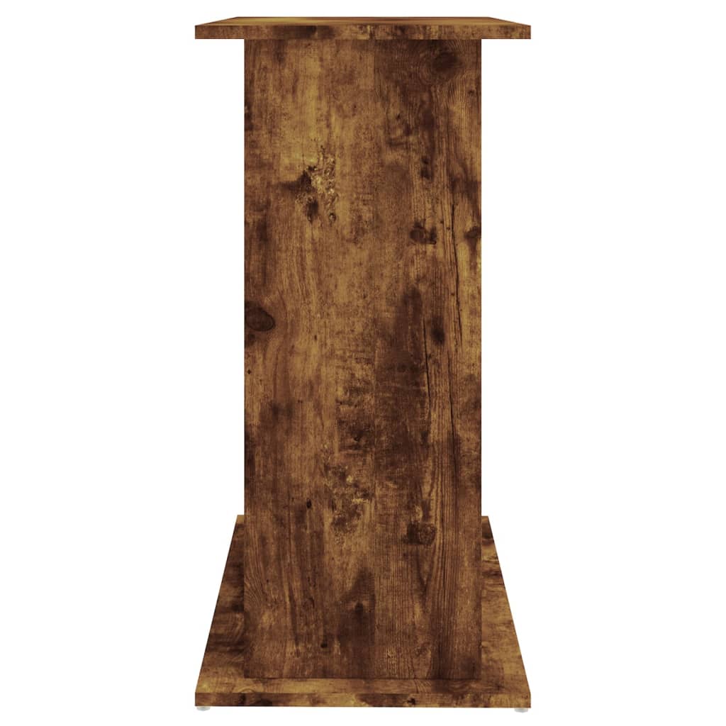 Soporte de acuario madera ingeniería roble ahumado 81x36x73 cm