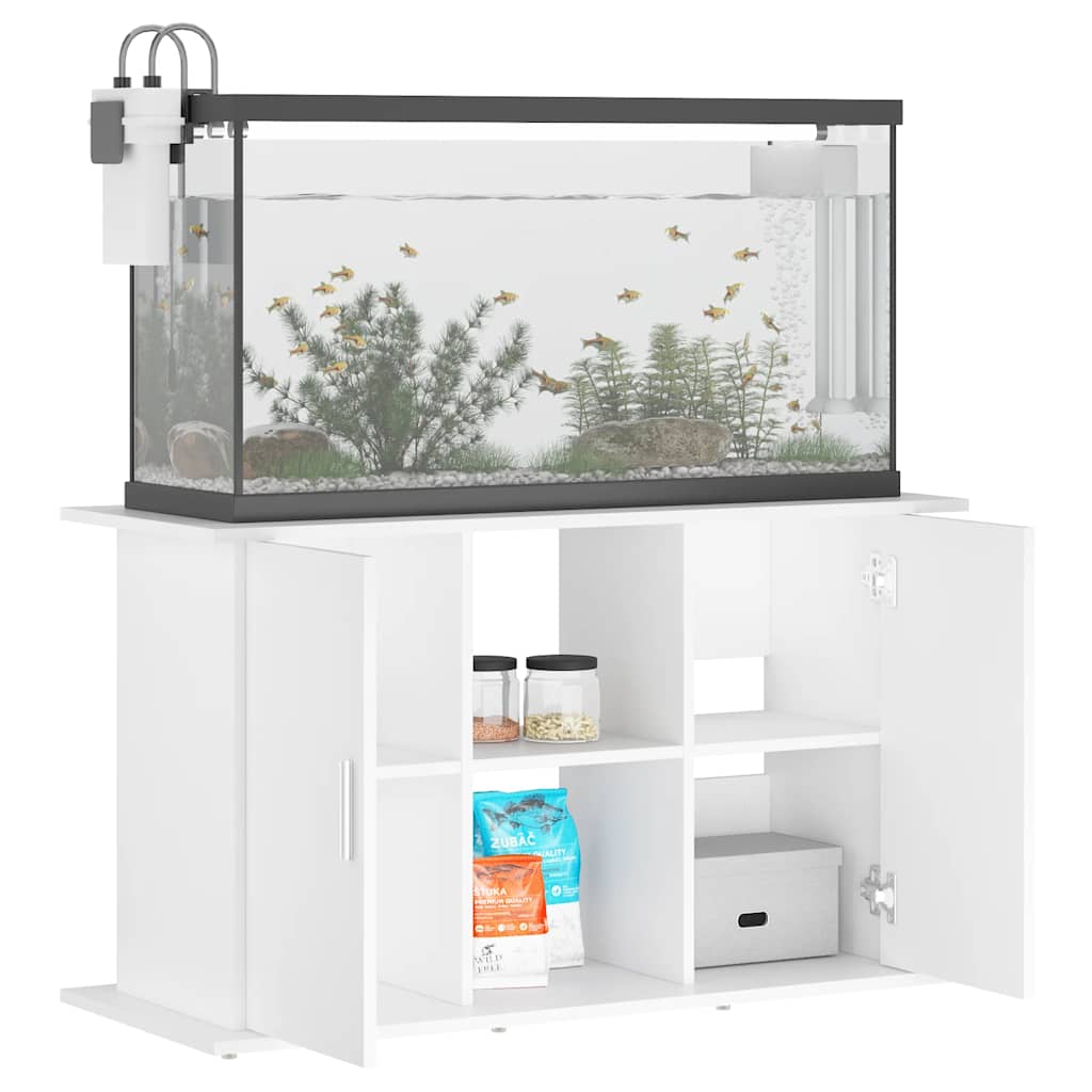 Soporte para acuario madera de ingeniería blanco 101x41x58 cm