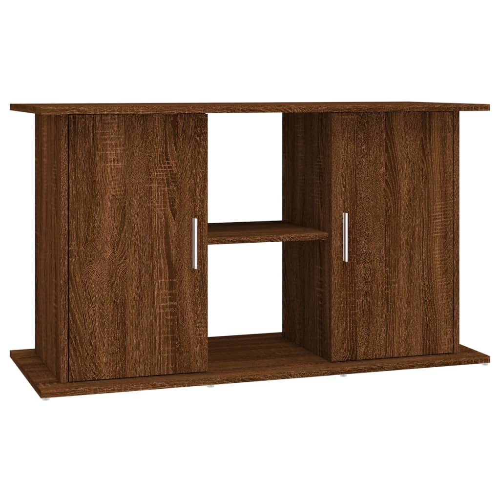 Soporte de acuario madera ingeniería marrón roble 101x41x58 cm
