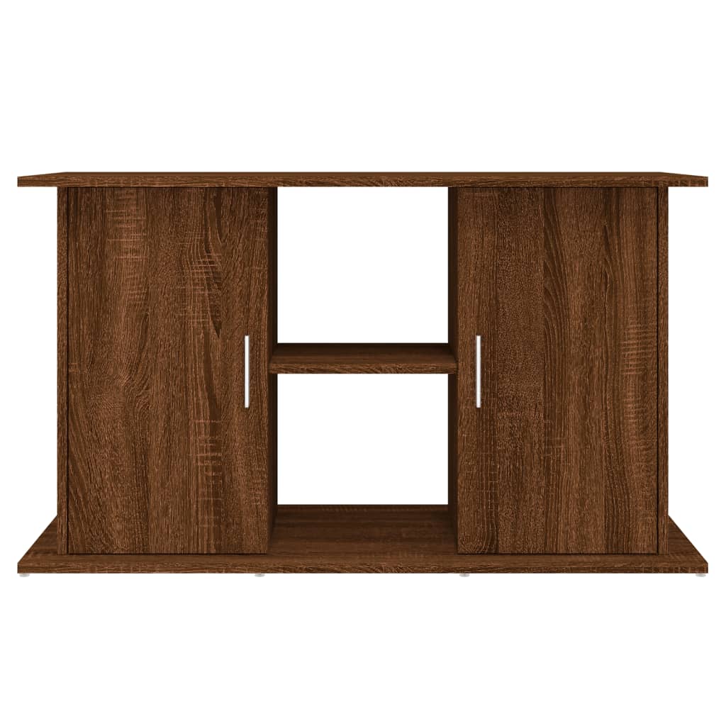 Soporte de acuario madera ingeniería marrón roble 101x41x58 cm