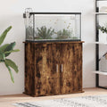 Soporte de acuario madera ingeniería roble ahumado 81x36x73 cm
