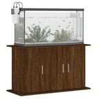 Soporte de acuario madera ingeniería marrón roble 101x41x58 cm