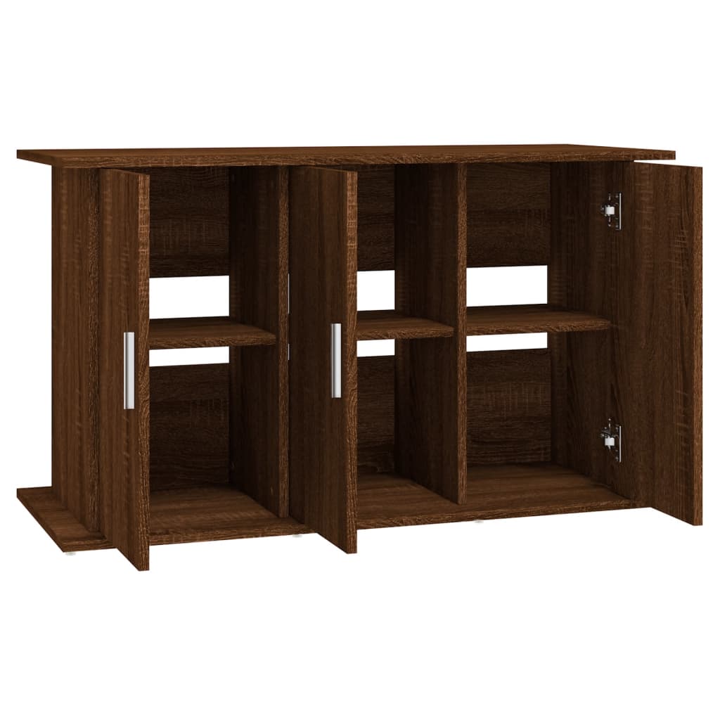 Soporte de acuario madera ingeniería marrón roble 101x41x58 cm