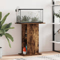 Soporte acuario madera ingeniería roble ahumado 60,5x36x72,5 cm