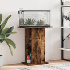 Soporte acuario madera ingeniería roble ahumado 60,5x36x72,5 cm