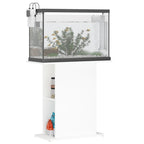 Soporte para acuario blanco 75x36x72,5 cm madera de ingeniería