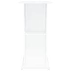 Soporte para acuario blanco 75x36x72,5 cm madera de ingeniería