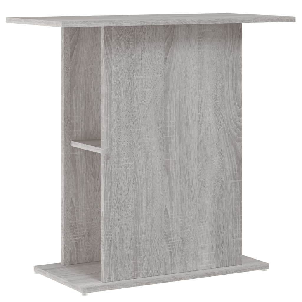 Soporte de acuario madera ingeniería gris Sonoma 75x36x72,5 cm