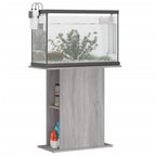Soporte de acuario madera ingeniería gris Sonoma 75x36x72,5 cm