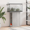 Soporte de acuario madera ingeniería gris Sonoma 75x36x72,5 cm
