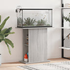 Soporte de acuario madera ingeniería gris Sonoma 75x36x72,5 cm