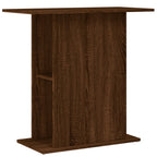 Soporte de acuario madera ingeniería marrón roble 75x36x72,5 cm