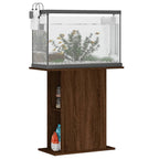 Soporte de acuario madera ingeniería marrón roble 75x36x72,5 cm