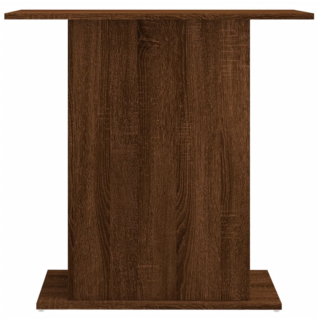 Soporte de acuario madera ingeniería marrón roble 75x36x72,5 cm