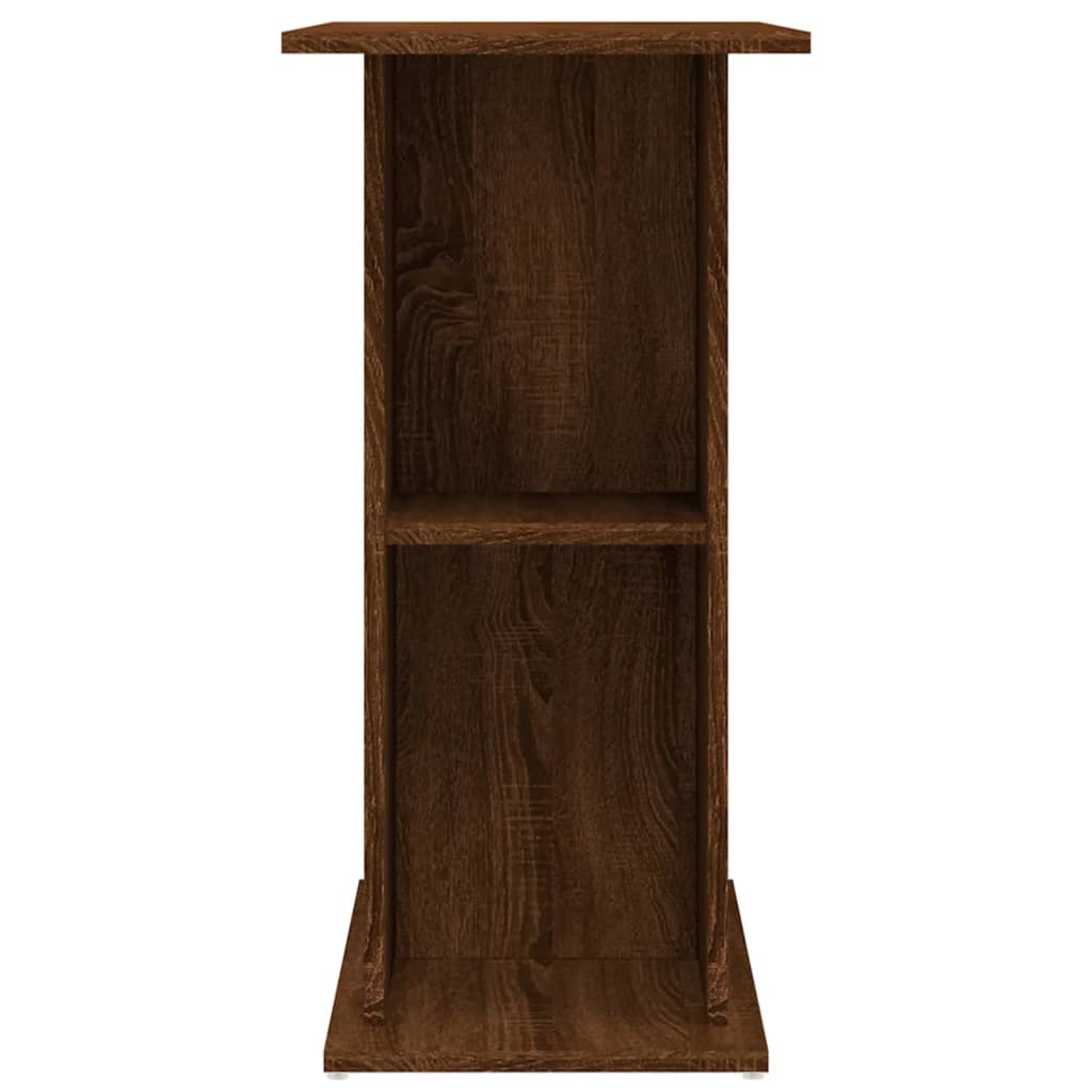 Soporte de acuario madera ingeniería marrón roble 75x36x72,5 cm