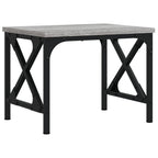 Soporte de impresora madera ingeniería gris Sonoma 40x30x31 cm